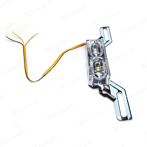 Xtremz Number Plate Running Strobe Light For Universal Bikes Multi Color