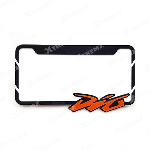 Dio Front Rear Number Plate Set Orange Xtremz