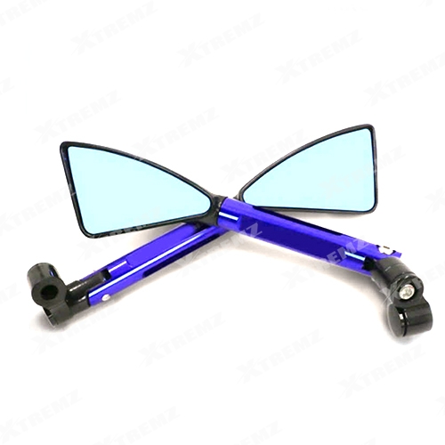 Xtremz Rizoma Big Mirror For Universal Bikes Blue Color