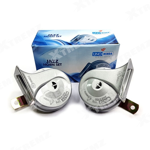 Minda Jazz Trumpet Horns For Bikes And Cars Silver Color