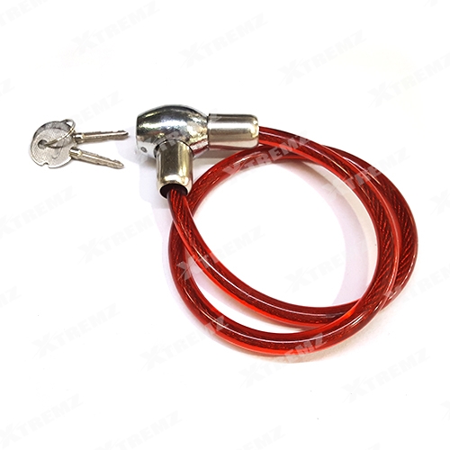 Xtremz Helmet Cable Lock With Double Keys