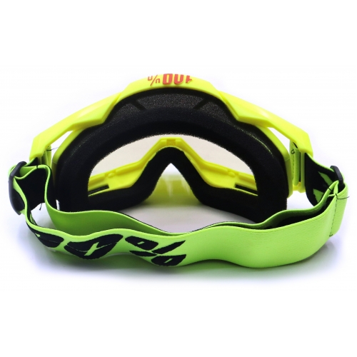 Xtremz Flexible 100 % Goggle With Nose Pad - Fluorescent Green Color