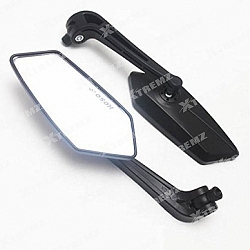 Xtremz Koso Mirror Import For Universal Bikes Black Color